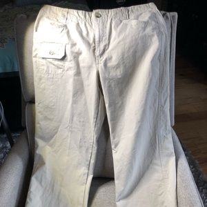 Columbia size 10 short straight leg khakis EUC